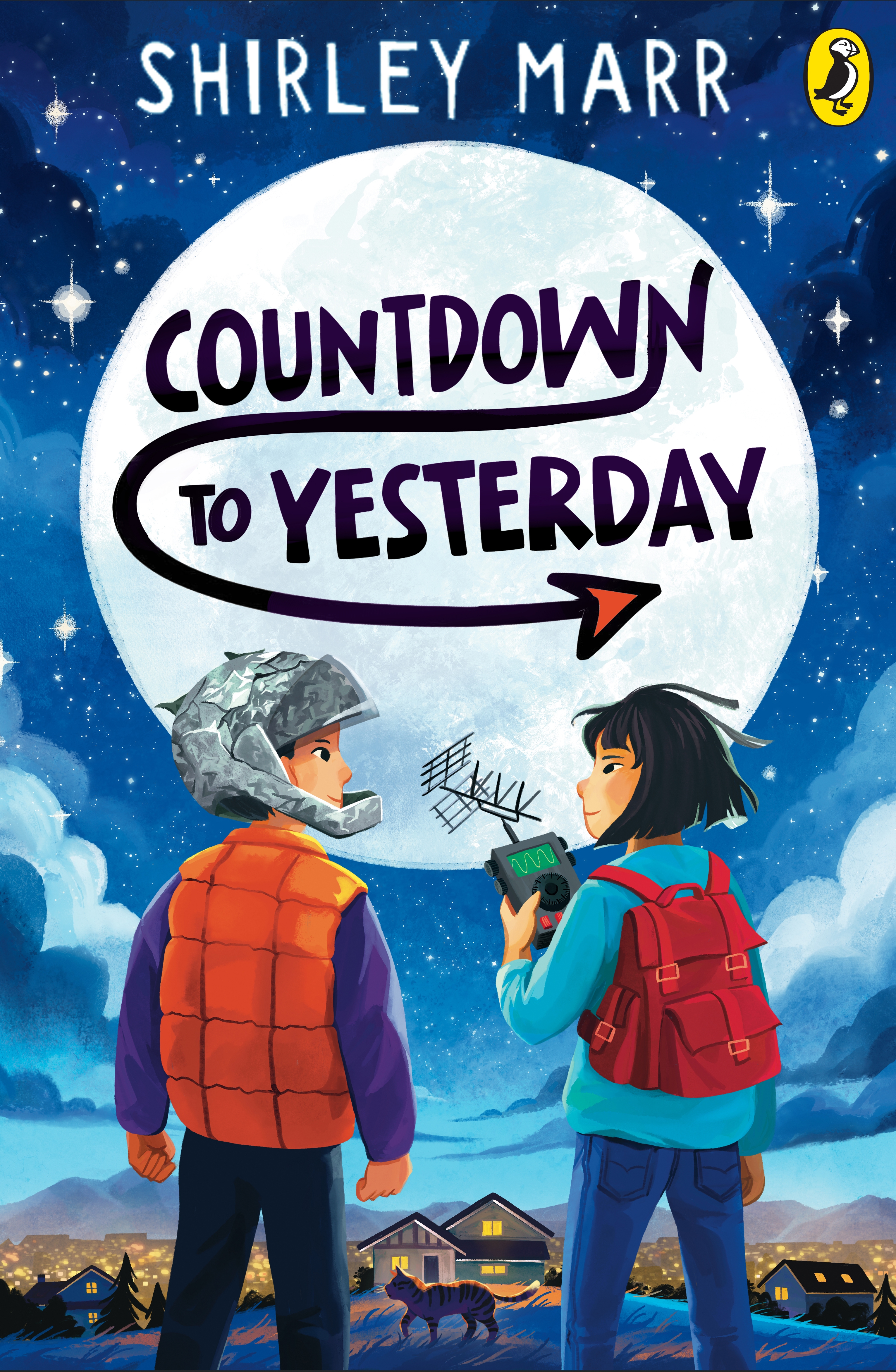 The cover of a children's novel: Countdown to Yesterday by Shirley Marr