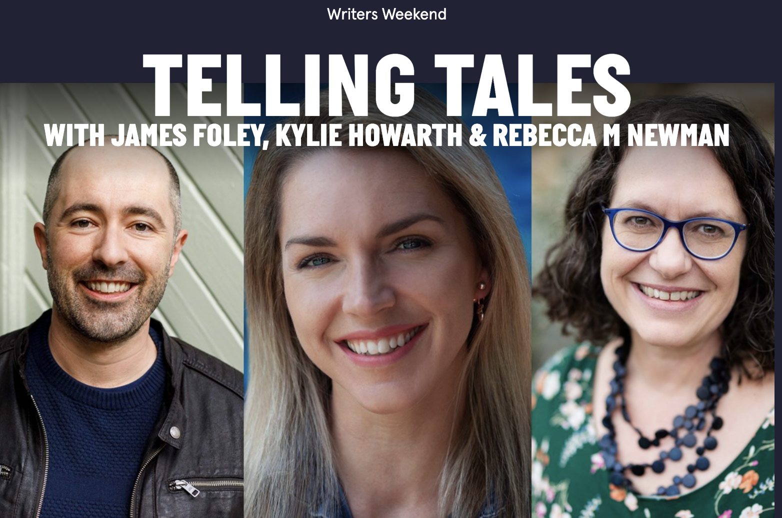 Presenters on the ‘Telling Tales’ panel at the 2024 Perth Festival Writers Weekend.