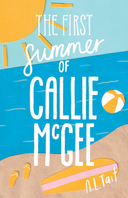 The cover of a children's novel, The First Summer of Callie McGee by A.L. Tait.